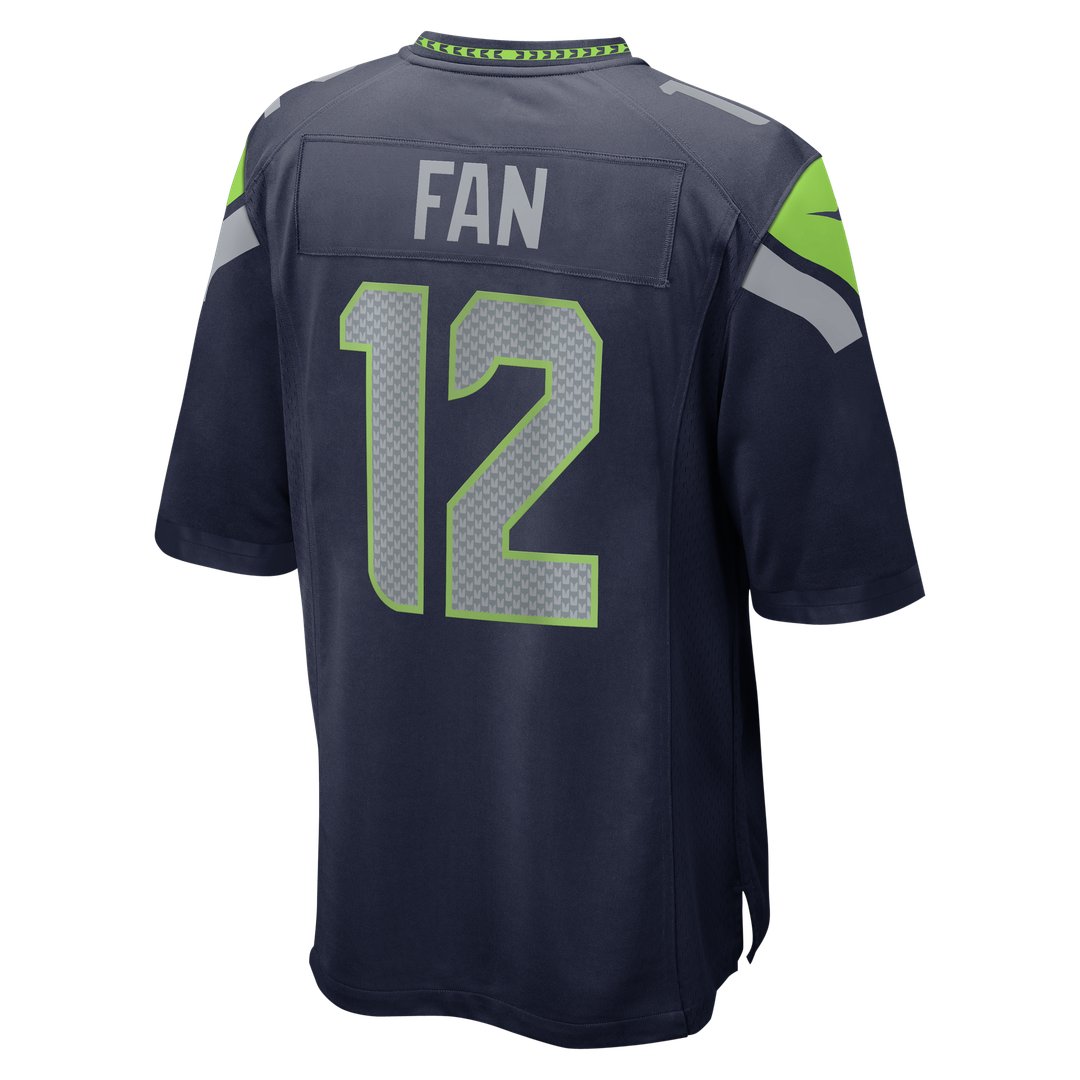 Seattle Seahawks 12s Nike White Game Jersey product image 9, provided for visual reference and product detail review