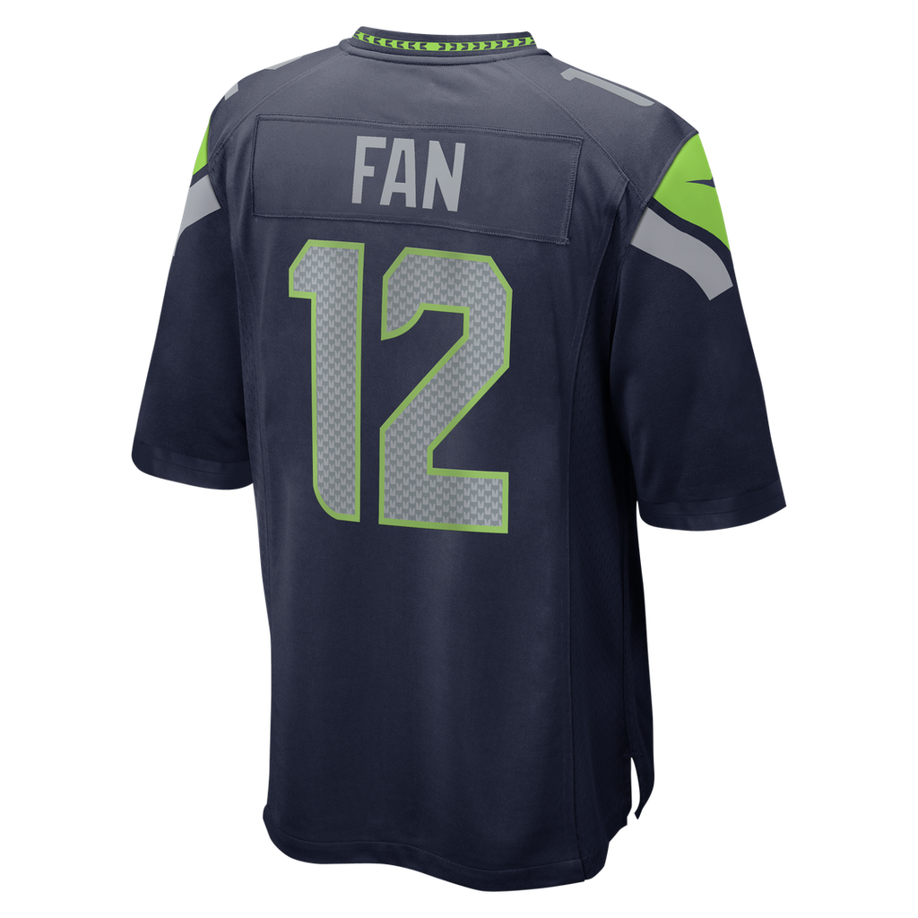 Seattle Seahawks 12s Nike College Navy Team Game Jersey product image 9, provided for visual reference and product detail