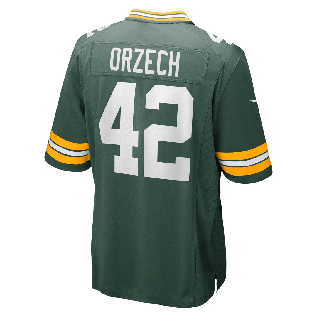 Green Bay Packers Matt Orzech Nike Green Game Jersey product image 3, provided for visual reference and product detail review
