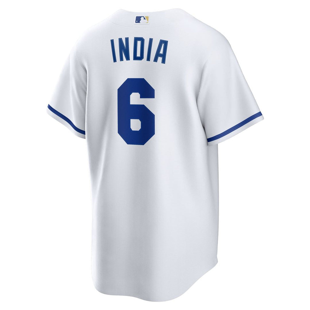 Kansas City Royals Jonathan India Nike White Home Replica Player Jersey product image 3, provided for visual reference and