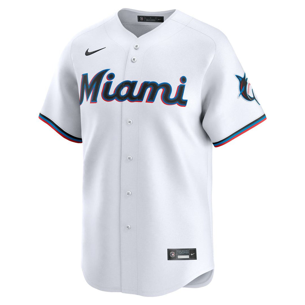 Miami Marlins Nike White Home Limited Pick-A-Player Retired Roster Jersey product image 2, provided for visual reference and