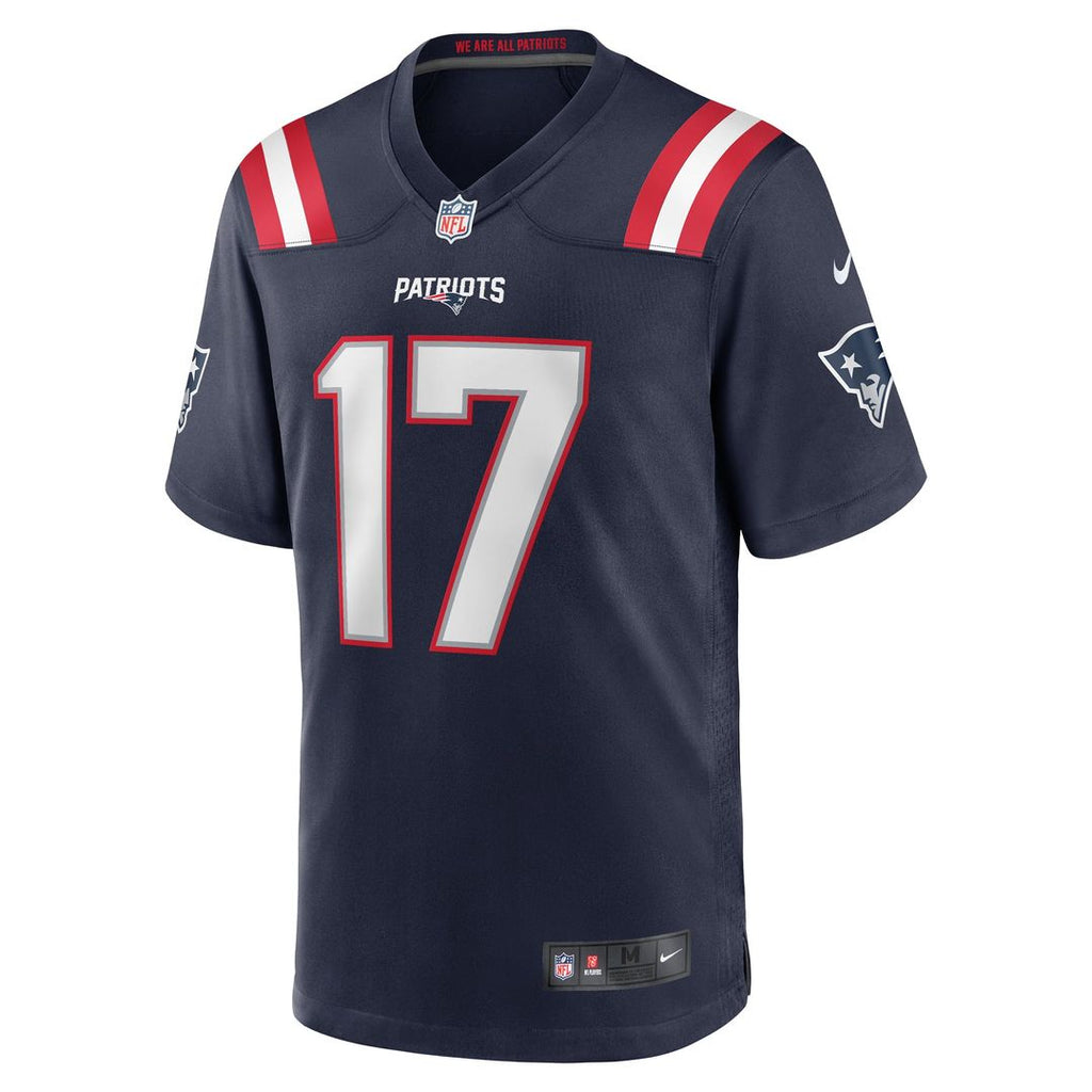 New England Patriots Bryce Baringer Nike Navy Team Game Jersey product image 2, provided for visual reference and product