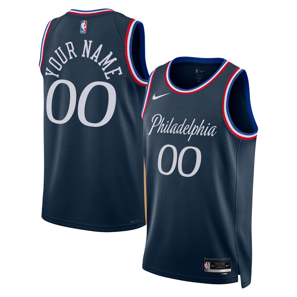 Nike Philadelphia 76ers 2025/26 City Edition Swingman Jersey - Custom - Unisex product image 1, provided for visual