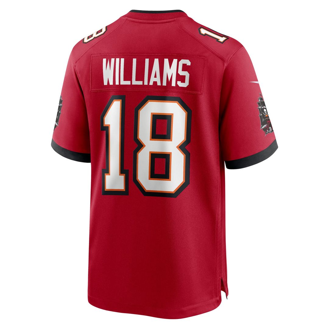 Tampa Bay Buccaneers Josh Williams Nike Red Team Game Jersey product image 3, provided for visual reference and product