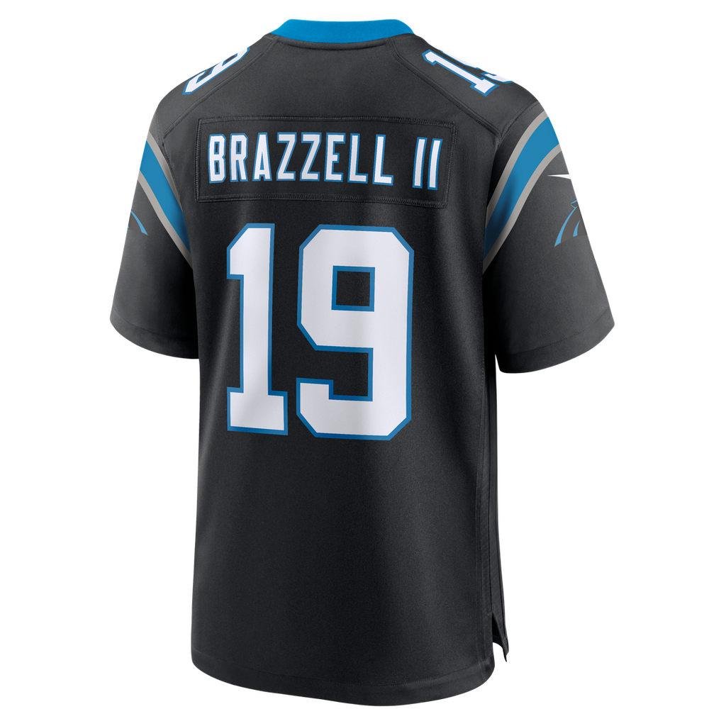 Carolina Panthers Chris Brazzell II Nike Black Team Game Jersey product image 3, provided for visual reference and product