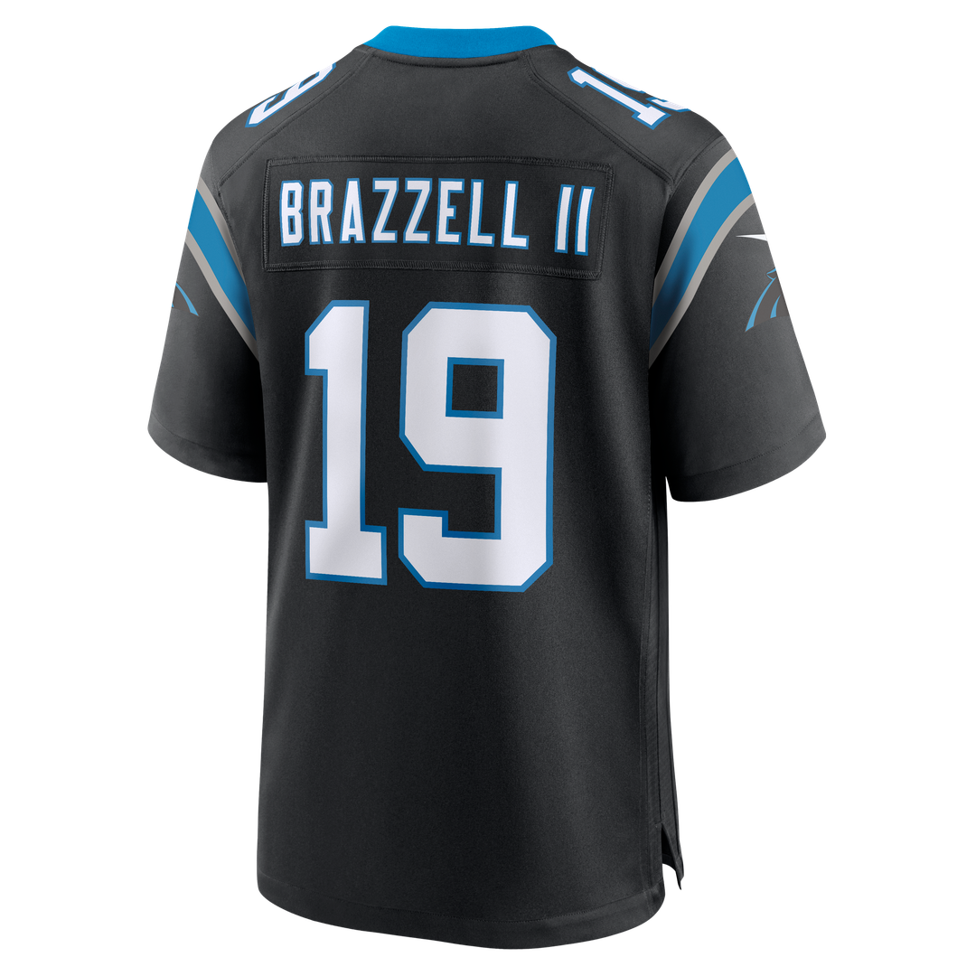 Carolina Panthers Chris Brazzell II Nike Black Team Game Jersey product image 3, provided for visual reference and product