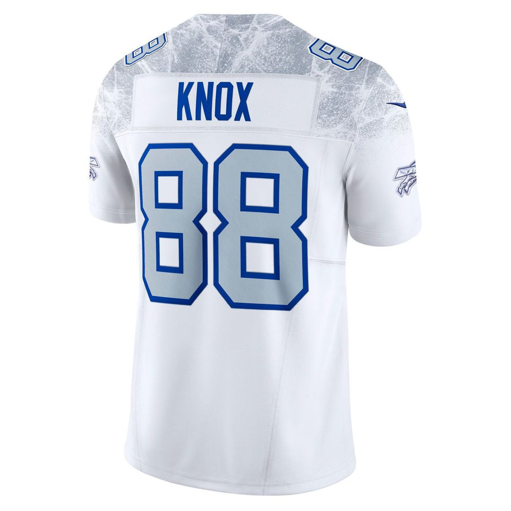 Buffalo Bills Dawson Knox Nike White Rivalries Collection Stitched Limited Jersey product image 3, provided for visual