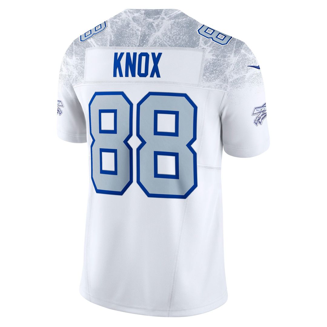 Buffalo Bills Dawson Knox Nike White Rivalries Collection Stitched Limited Jersey product image 3, provided for visual