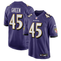Baltimore Ravens Mike Green Nike Purple Team Game Jersey product image 1, provided for visual reference and product detail