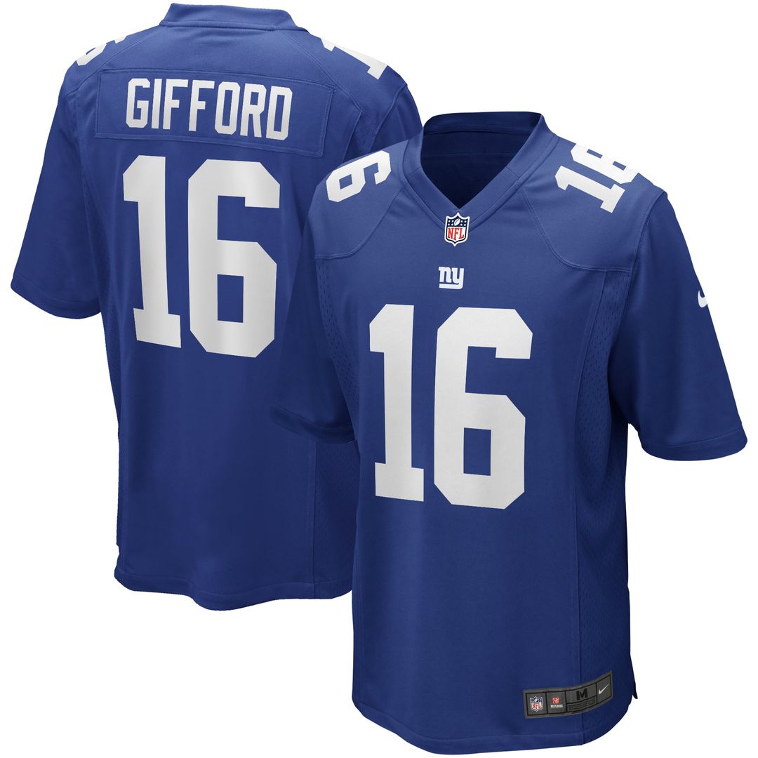 New York Giants Frank Gifford Nike Royal Game Retired Player Jersey product image 1, provided for visual reference and