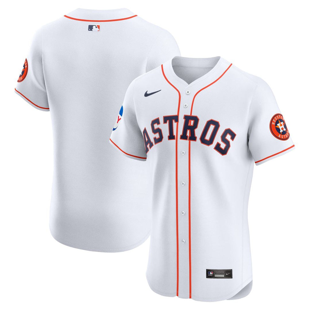 Houston Astros Nike White Home Elite Patch Jersey product image 1, provided for visual reference and product detail review