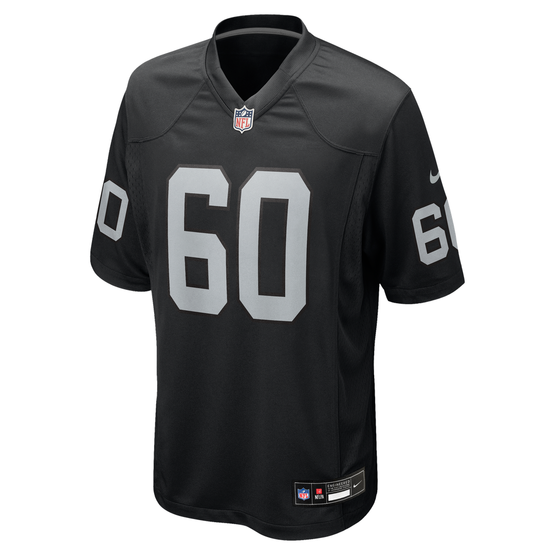 Las Vegas Raiders Charles Grant Nike Black Team Game Jersey product image 2, provided for visual reference and product