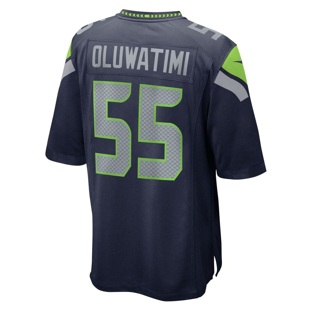 Seattle Seahawks Olu Oluwatimi Nike College Navy Team Game Jersey product image 3, provided for visual reference and product