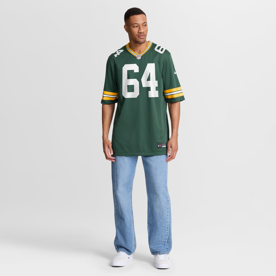 Green Bay Packers Jerry Kramer Nike Green Game Retired Player Jersey product image 7, provided for visual reference and