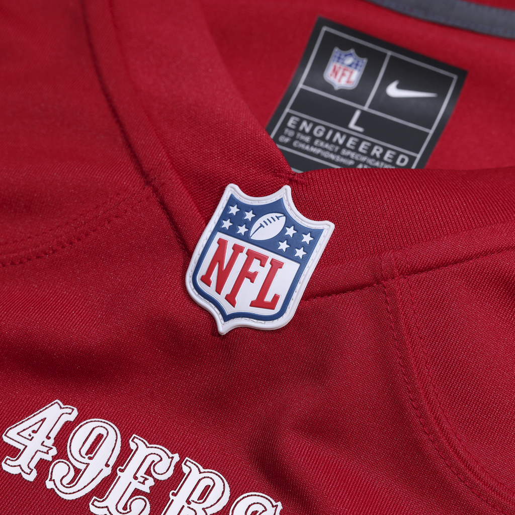San Francisco 49ers Jon Weeks Nike Scarlet Team Game Jersey product image 4, provided for visual reference and product