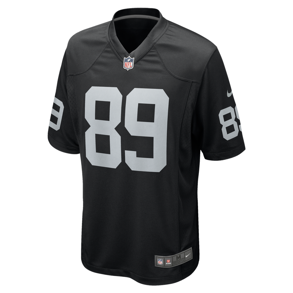 Las Vegas Raiders Brock Bowers Nike White Game Jersey product image 12, provided for visual reference and product detail