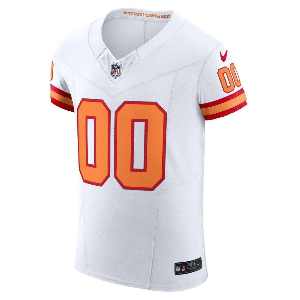 Tampa Bay Buccaneers Nike White Vapor F.U.S.E. Custom Elite Jersey product image 2, provided for visual reference and