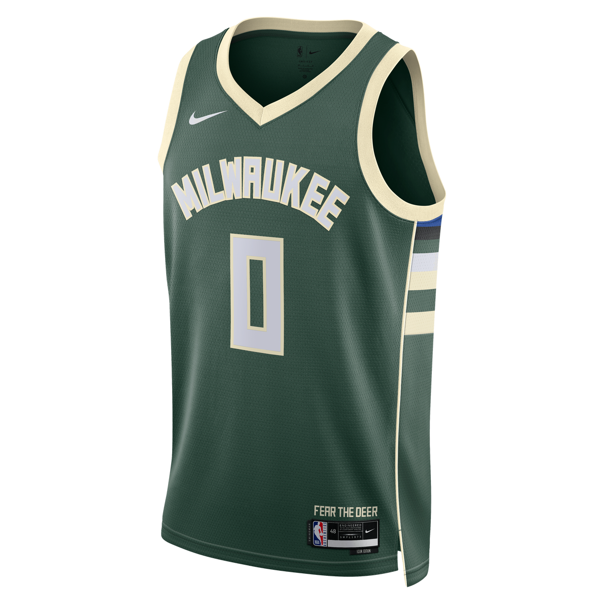 Milwaukee Bucks Nike Icon Swingman Jersey - Green - Brayden Burries - Unisex product image 3, provided for visual reference