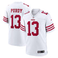 San Francisco 49ers Brock Purdy Nike White Game Player Jersey product image 1, provided for visual reference and product