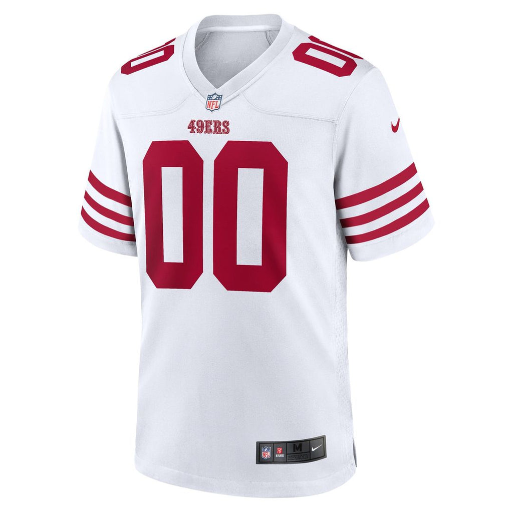 San Francisco 49ers Nike White Game Custom Player Jersey product image 2, provided for visual reference and product detail