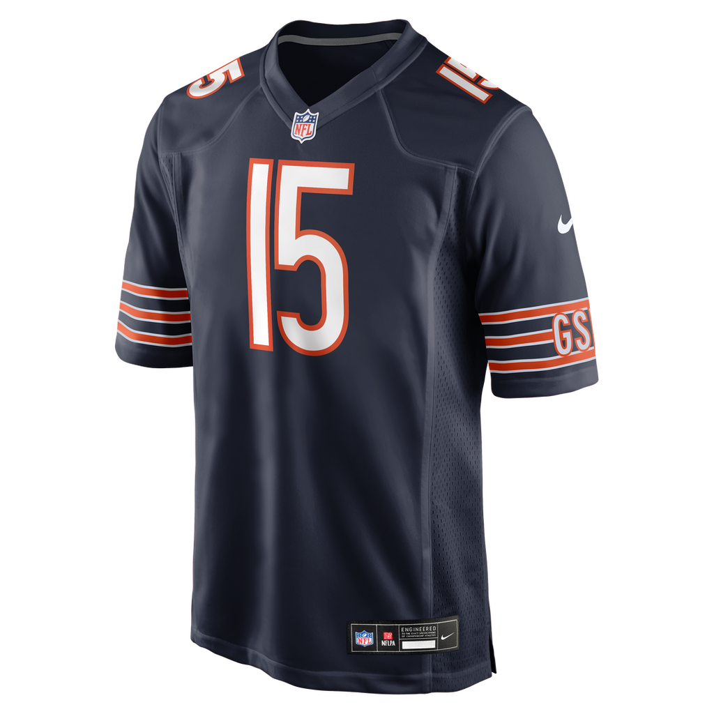 Chicago Bears Rome Odunze Nike Navy Player Game Jersey product image 2, provided for visual reference and product detail