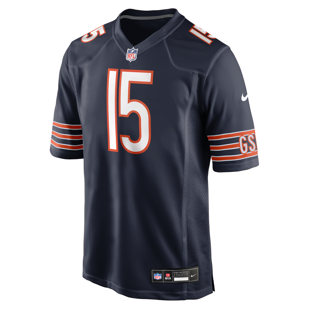 Chicago Bears Rome Odunze Nike Navy Player Game Jersey product image 2, provided for visual reference and product detail