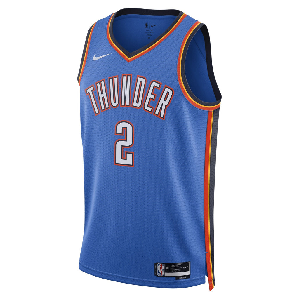 Oklahoma City Thunder Nike Replica Icon Swingman Jersey - Gilgeous-Alexander- Unisex product image 3, provided for visual