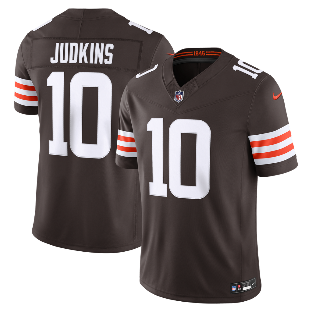 Cleveland Browns Quinshon Judkins Nike Brown Team Vapor F.U.S.E. Stitched Limited Jersey product image 1, provided for