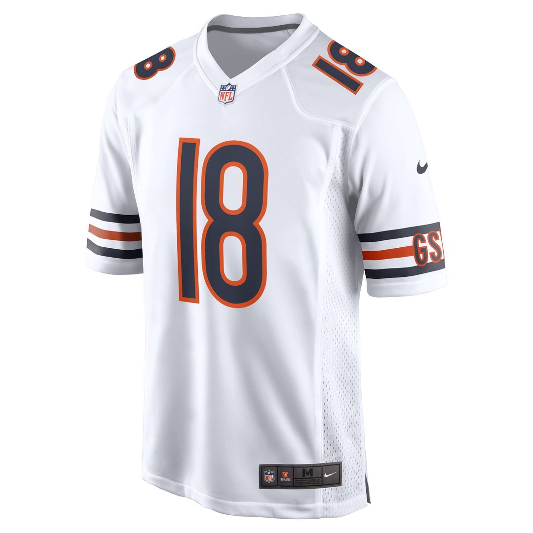 Chicago Bears Caleb Williams Nike White First Round Pick Player Game Jersey product image 2, provided for visual reference