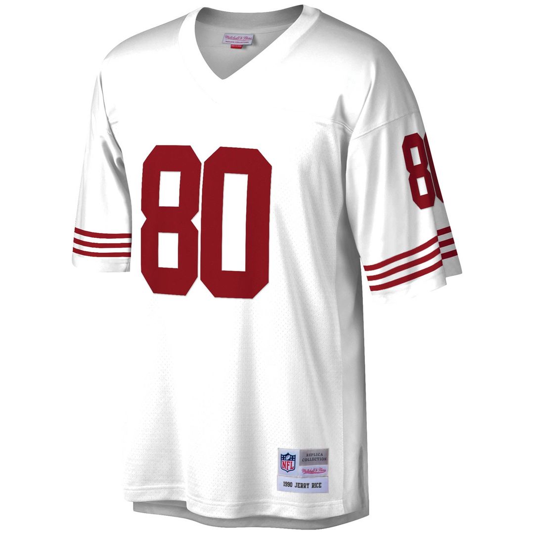 San Francisco 49ers Jerry Rice Mitchell & Ness White Legacy Replica Jersey product image 2, provided for visual reference