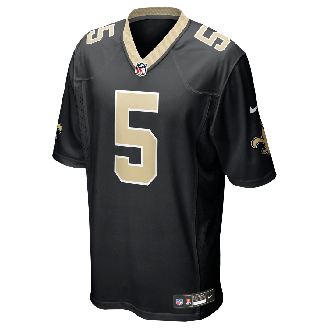 New Orleans Saints Kendre Miller Nike Black Team Game Jersey product image 2, provided for visual reference and product