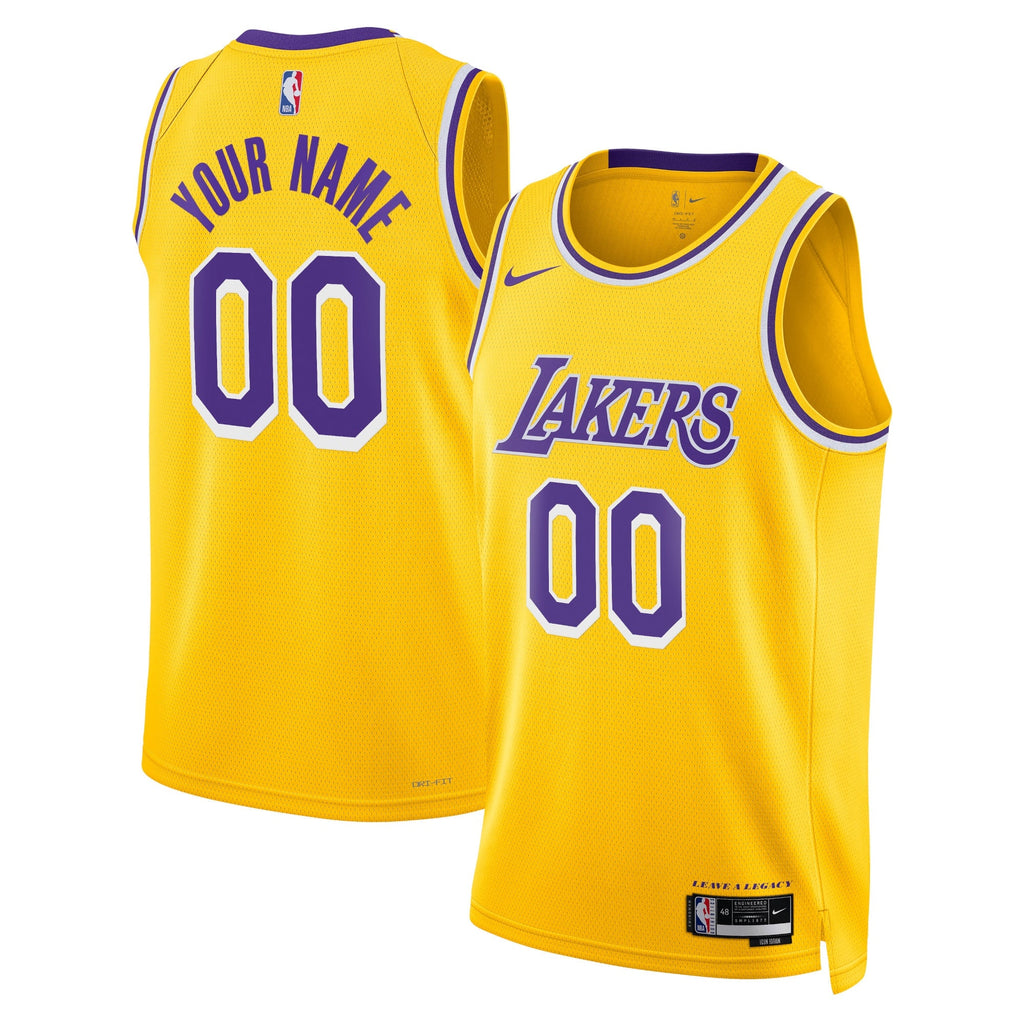 Los Angeles Lakers Nike Icon Swingman Jersey - Custom - Unisex product image 1, provided for visual reference and product