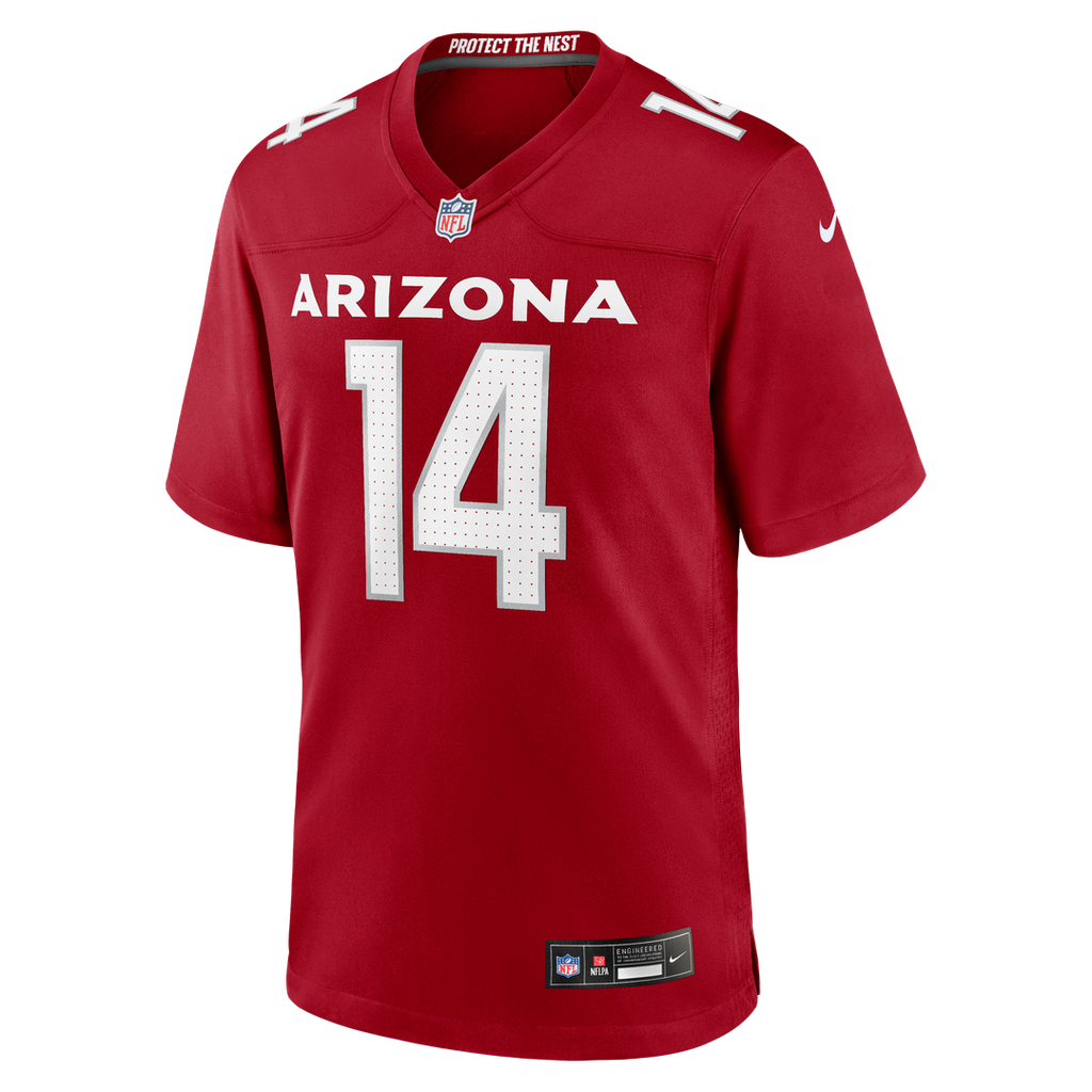 Arizona Cardinals Michael Wilson Nike Cardinal Team Game Jersey product image 2, provided for visual reference and product