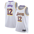 Los Angeles Lakers Nike Association Edition Swingman Jersey - White - Jake LaRavia - Unisex product image 1, provided for