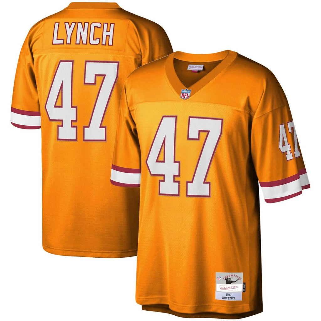 Tampa Bay Buccaneers John Lynch Mitchell & Ness Orange Big & Tall 1995 Legacy Retired Player Jersey product image 1,