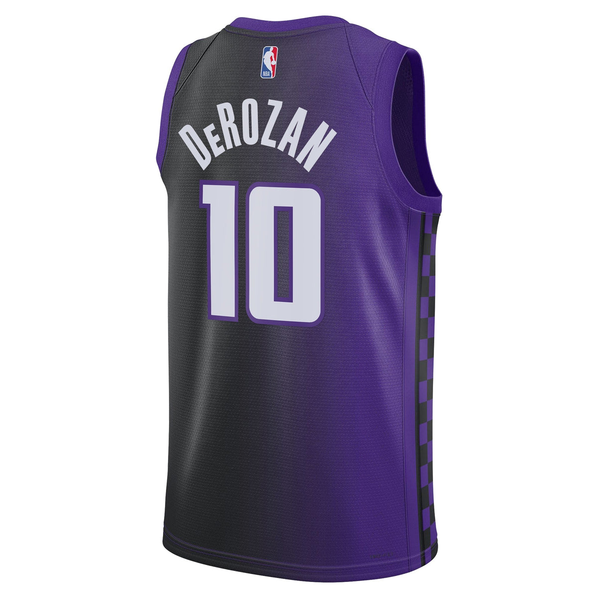 Sacramento Kings Jordan Brand Statement Edition Swingman Jersey - Purple - DeMar DeRozan - Unisex product image 4, provided