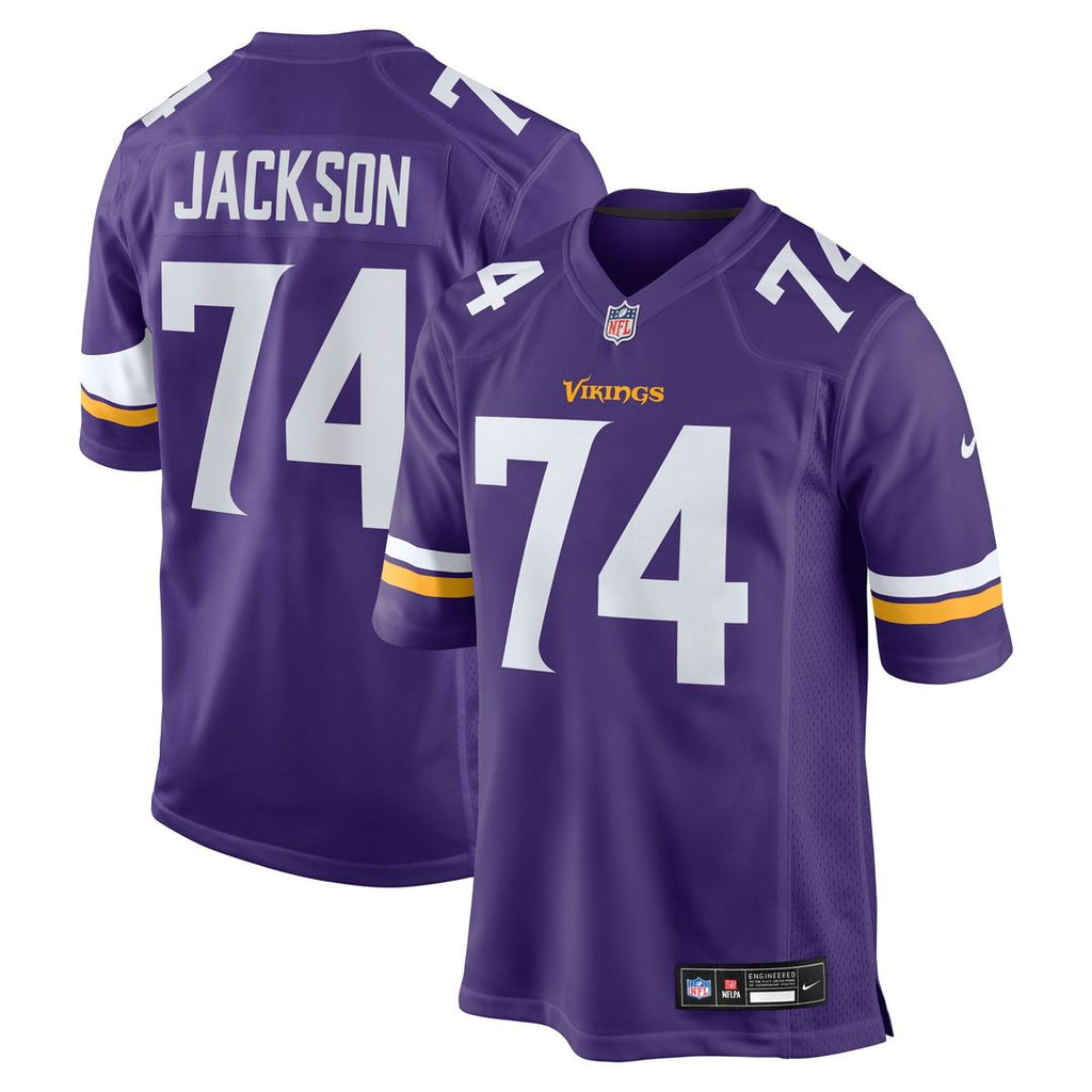 Minnesota Vikings Donovan Jackson Nike Purple Game Player Jersey product image 1, provided for visual reference and product