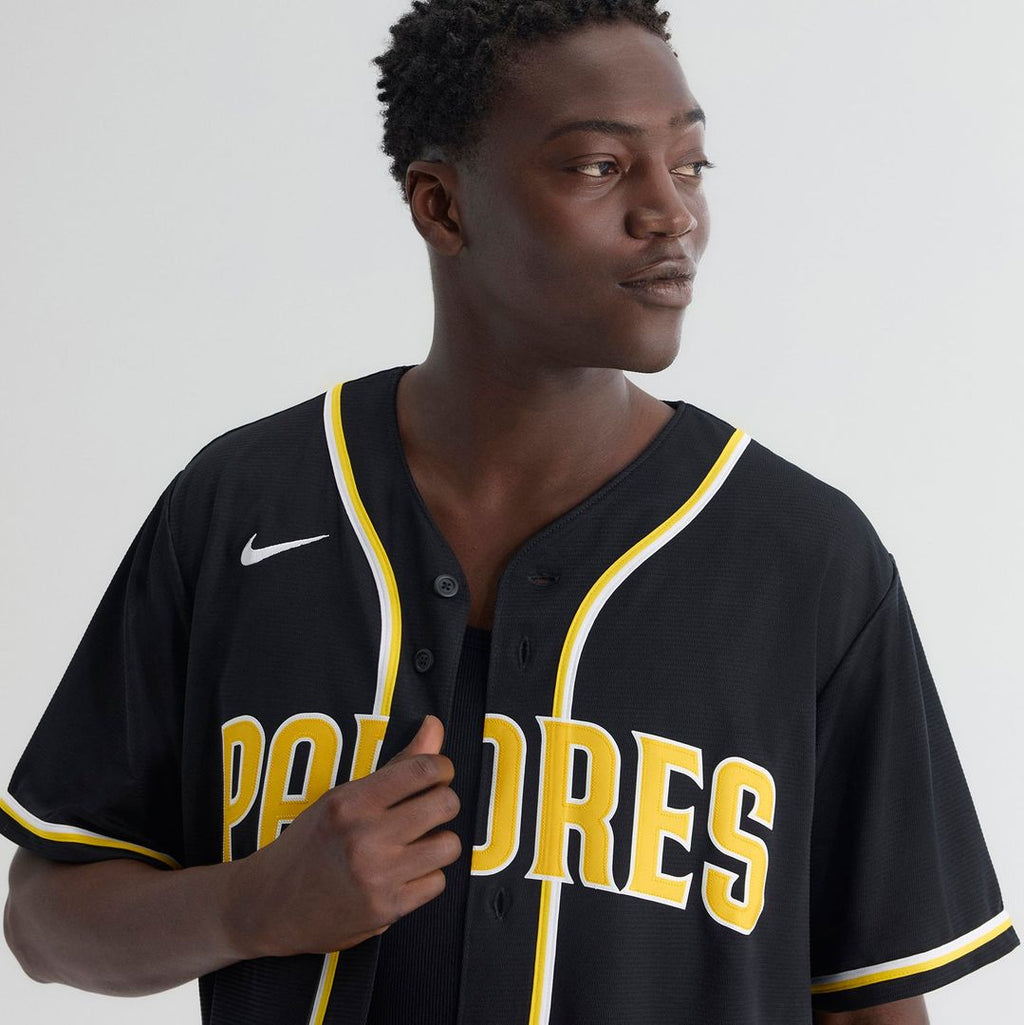 San Diego Padres Fernando Tatis Jr. Nike Fashion Replica Black Out Jersey product image 9, provided for visual reference and