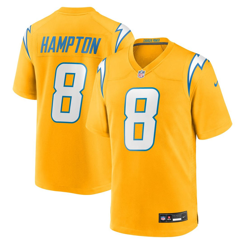 Los Angeles Chargers Omarion Hampton Nike Powder Blue Game Player Jersey product image 11, provided for visual reference and