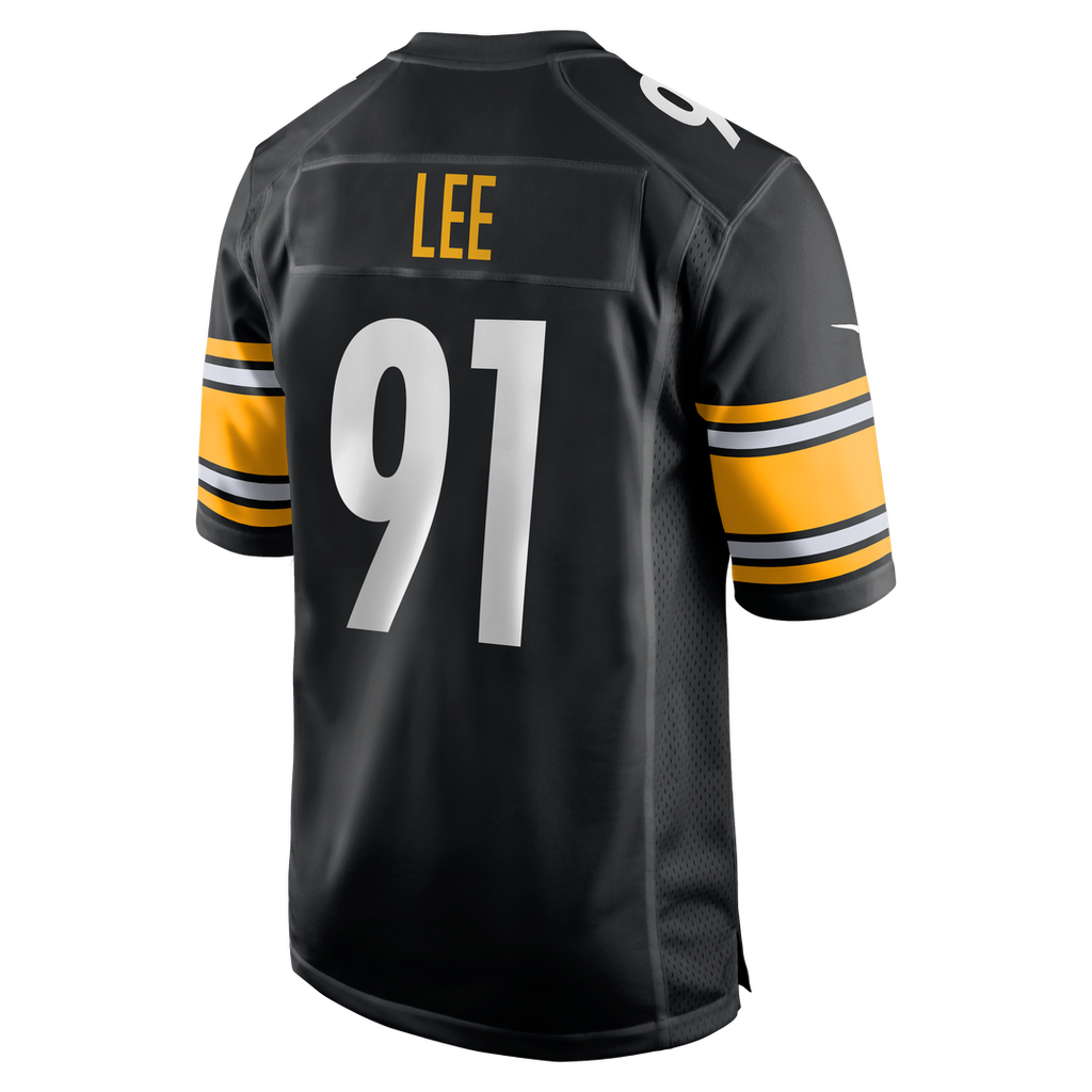 Pittsburgh Steelers Logan Lee Nike Black Game Jersey product image 3, provided for visual reference and product detail review
