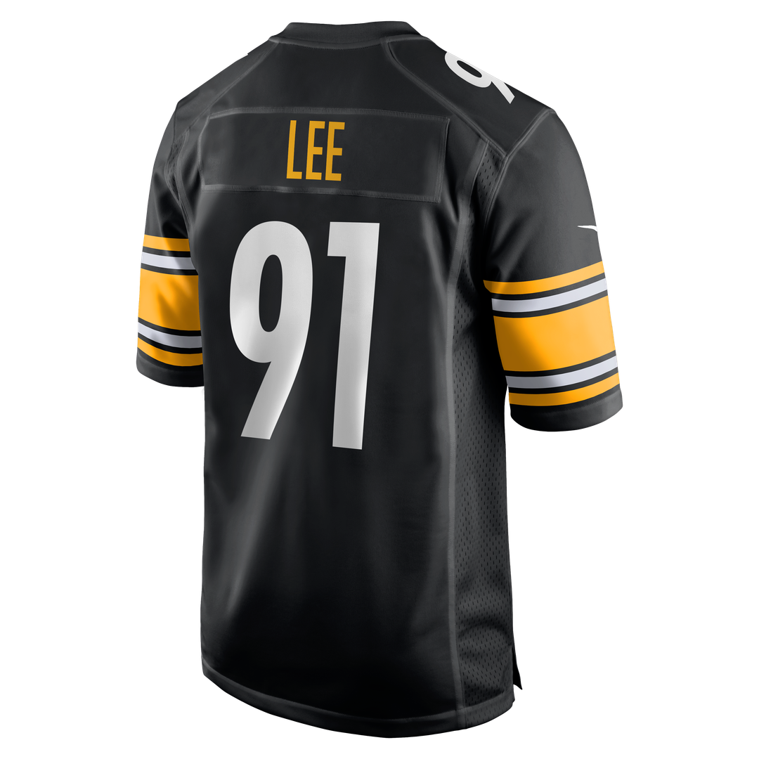 Pittsburgh Steelers Logan Lee Nike Black Game Jersey product image 3, provided for visual reference and product detail review