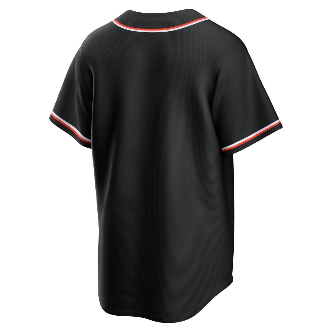 Baltimore Orioles Nike Fashion Replica Black Out Jersey product image 3, provided for visual reference and product detail
