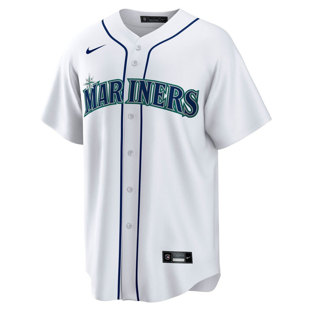 Seattle Mariners Cal Raleigh Nike White Home Replica Player Jersey product image 2, provided for visual reference and