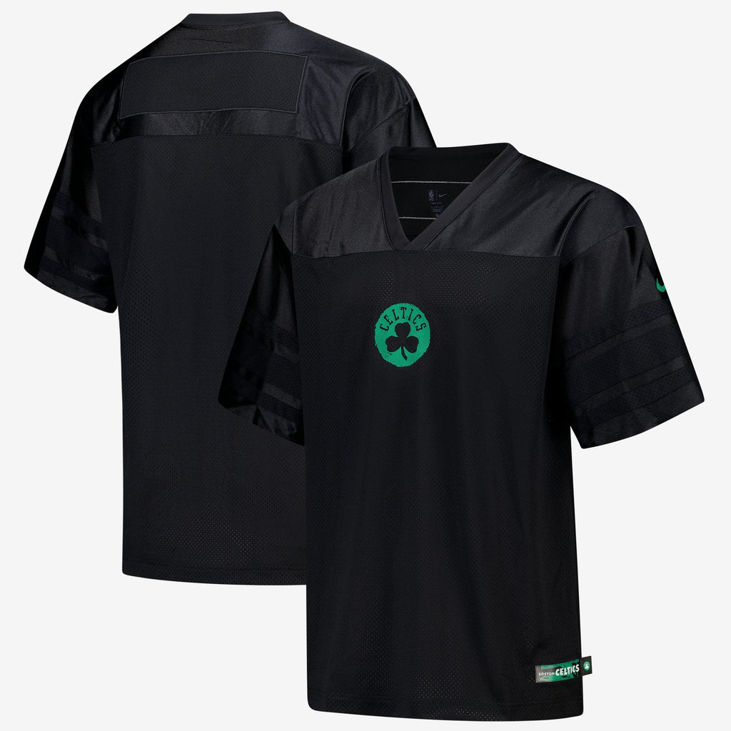 Boston Celtics Nike Courtside Football Jersey - Black - Mens product image 1