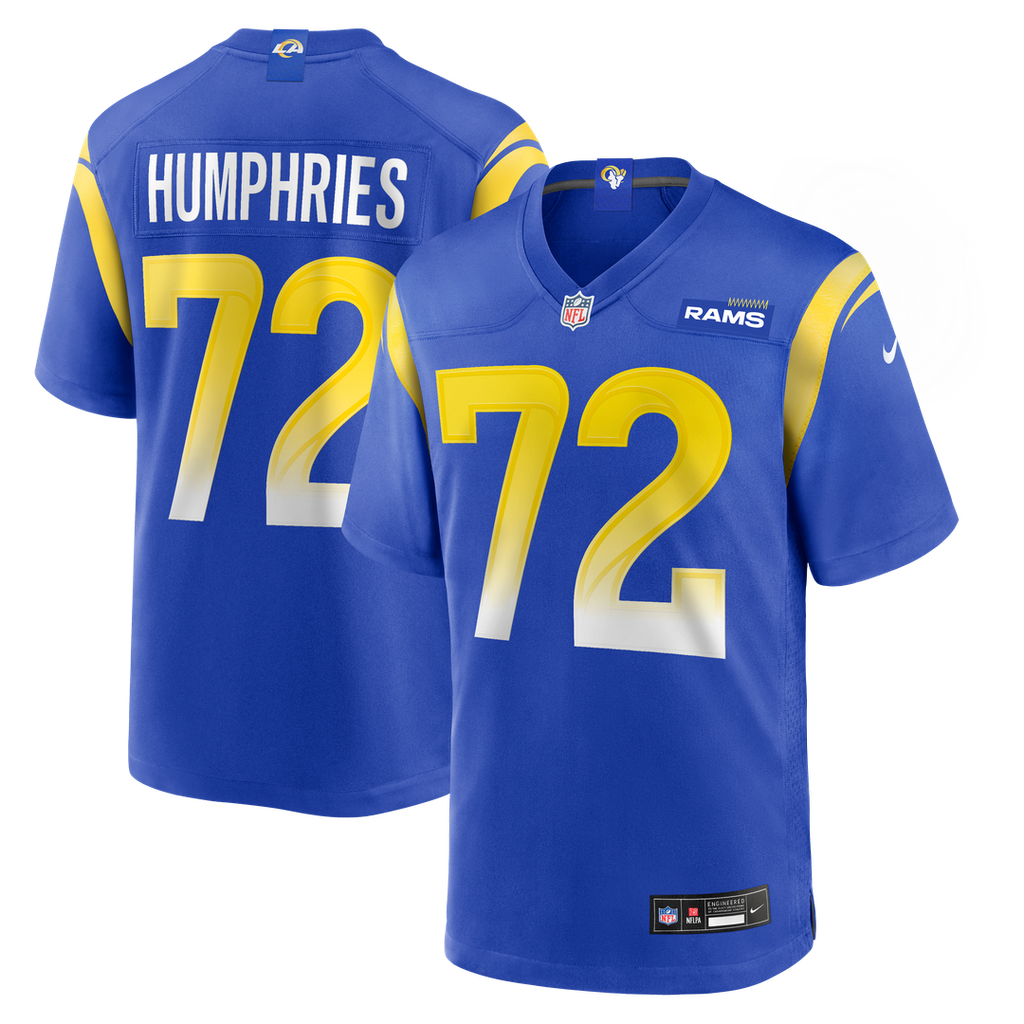 Los Angeles Rams D.J. Humphries Nike Royal Team Game Jersey product image 1, provided for visual reference and product