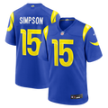 Los Angeles Rams Ty Simpson Nike Royal Team Game Jersey product image 1, provided for visual reference and product detail
