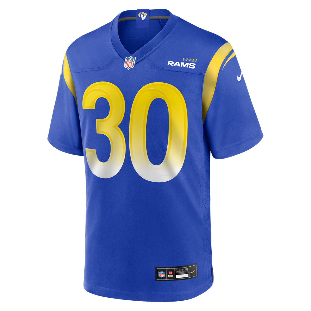 Los Angeles Rams Josh Wallace Nike Royal Game Jersey product image 2, provided for visual reference and product detail review