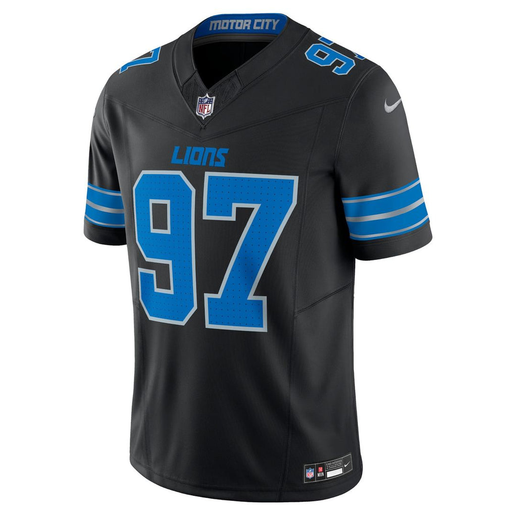 Detroit Lions Aidan Hutchinson Nike Black 2nd Alternate Vapor F.U.S.E. Limited Jersey product image 2, provided for visual