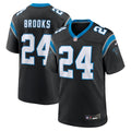 Carolina Panthers Jonathon Brooks Nike Black Game Jersey product image 1, provided for visual reference and product detail