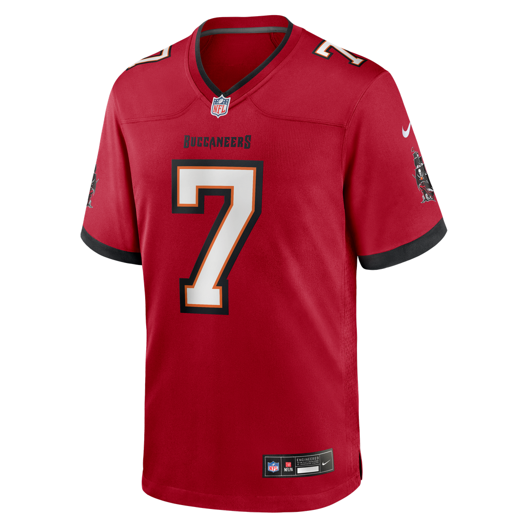 Tampa Bay Buccaneers Bucky Irving Nike Red Game Jersey product image 2, provided for visual reference and product detail
